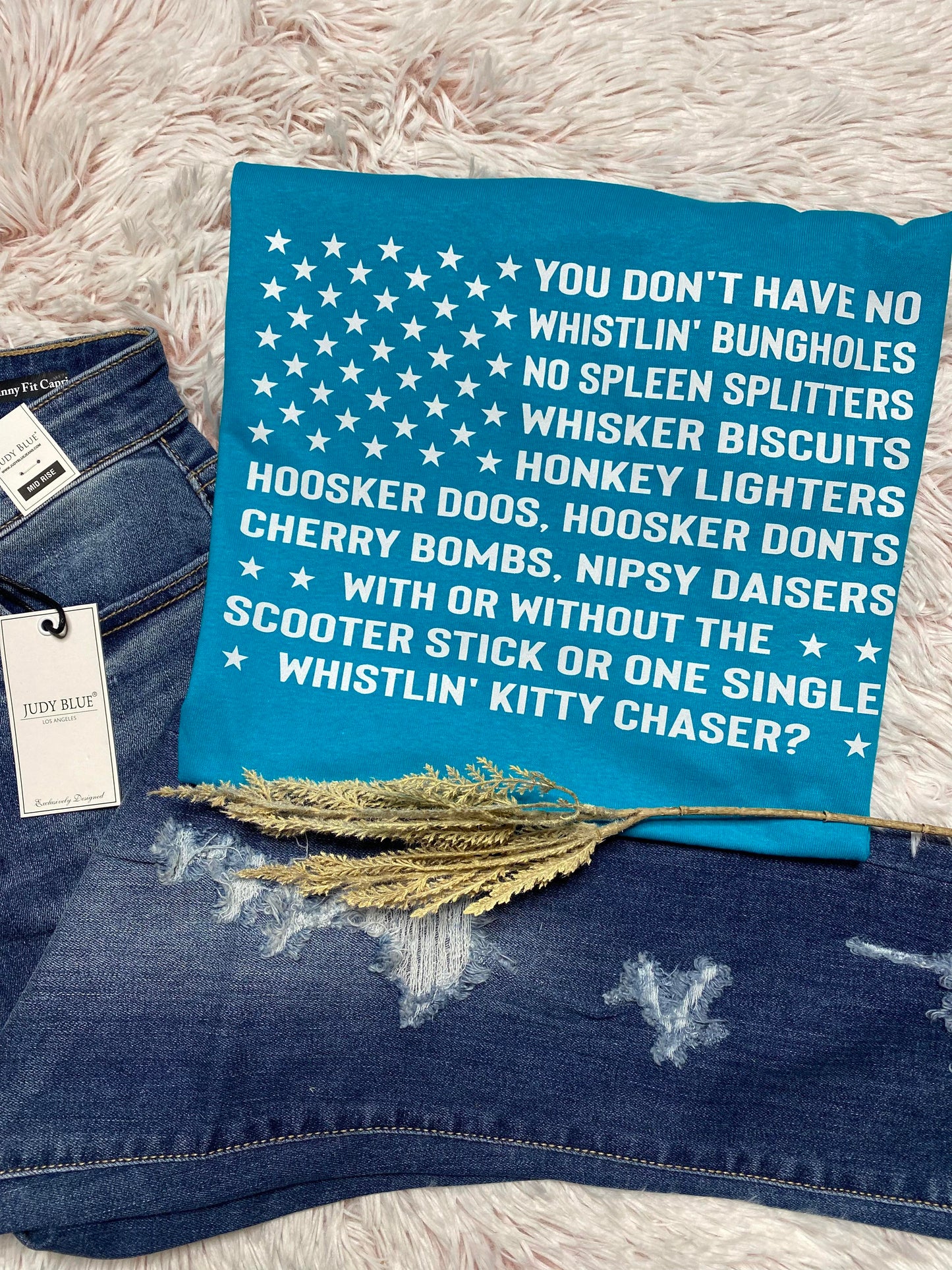 Firework Flag (White Ink)