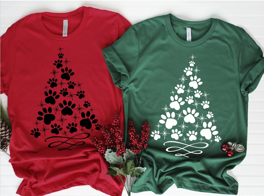 Christmas trees paws