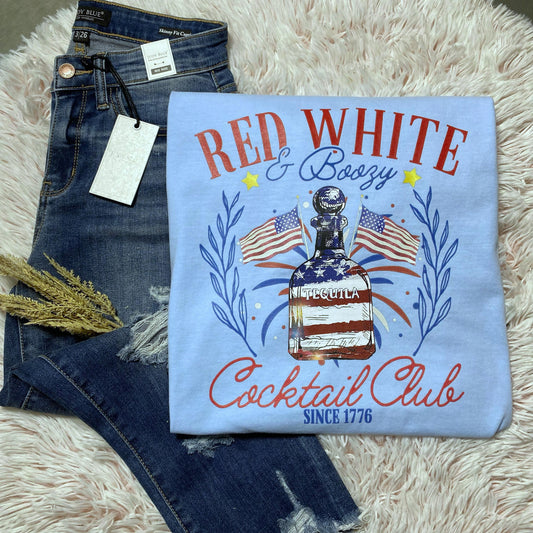 Red white and boozy Cocktail Club - FamFancy Boutique