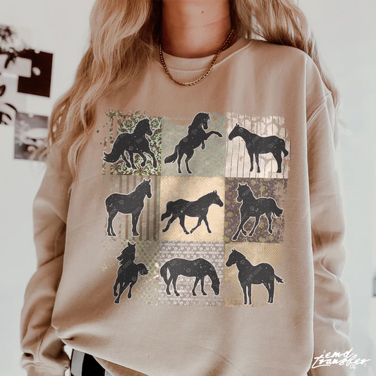 Retro Boho Horses - FamFancy Boutique