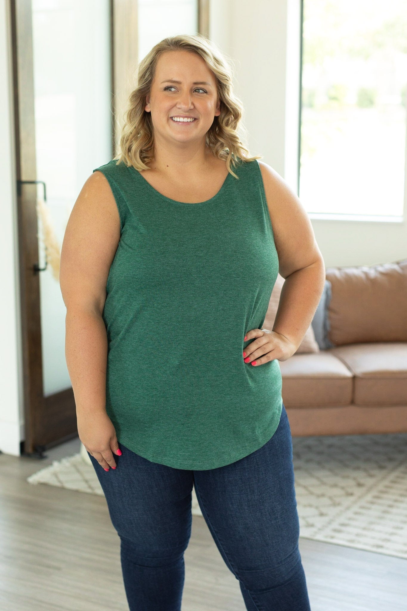 IN STOCK Tiffany Tank - Hunter Green FINAL SALE