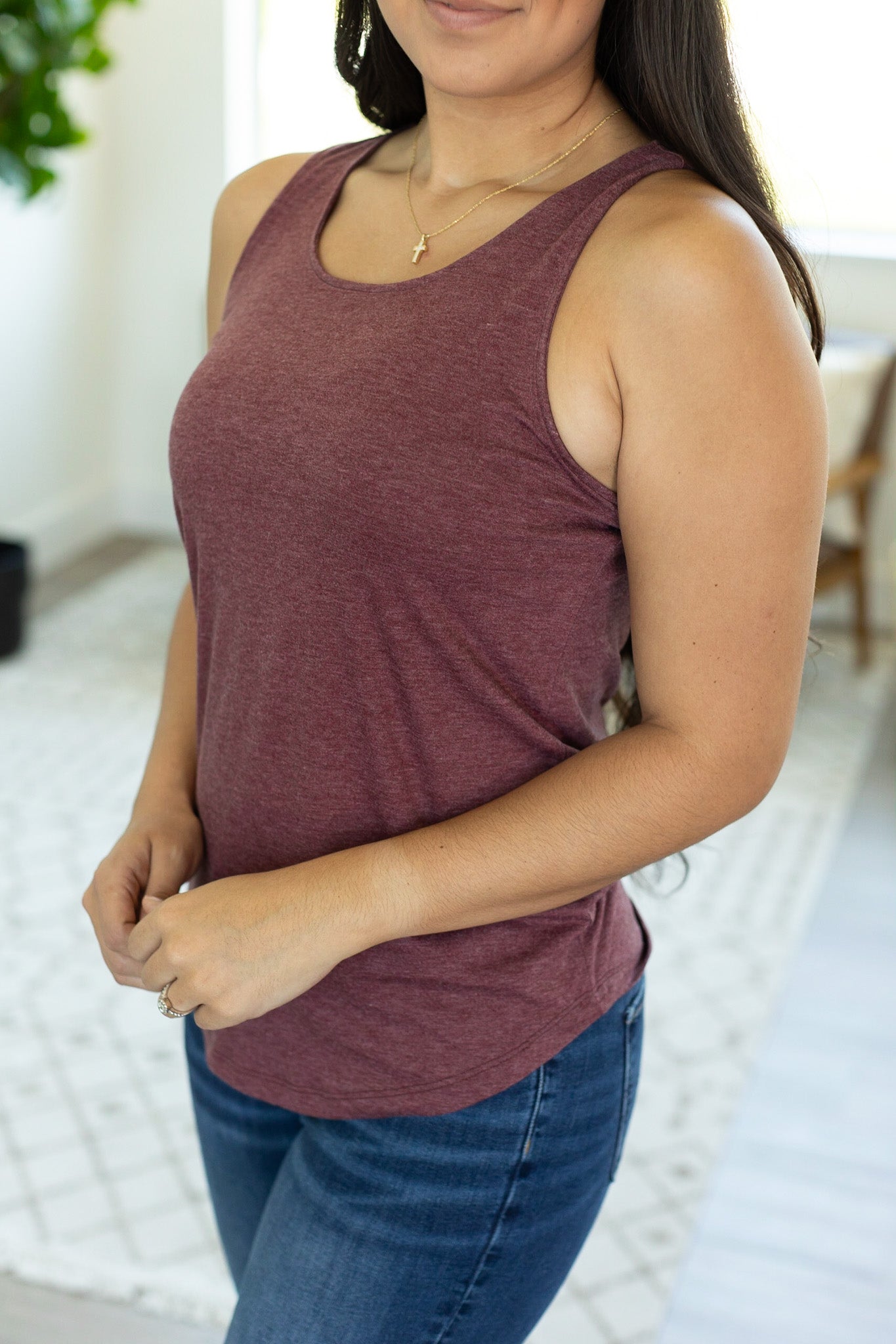 IN STOCK Tiffany Tank - Burgundy FINAL SALE