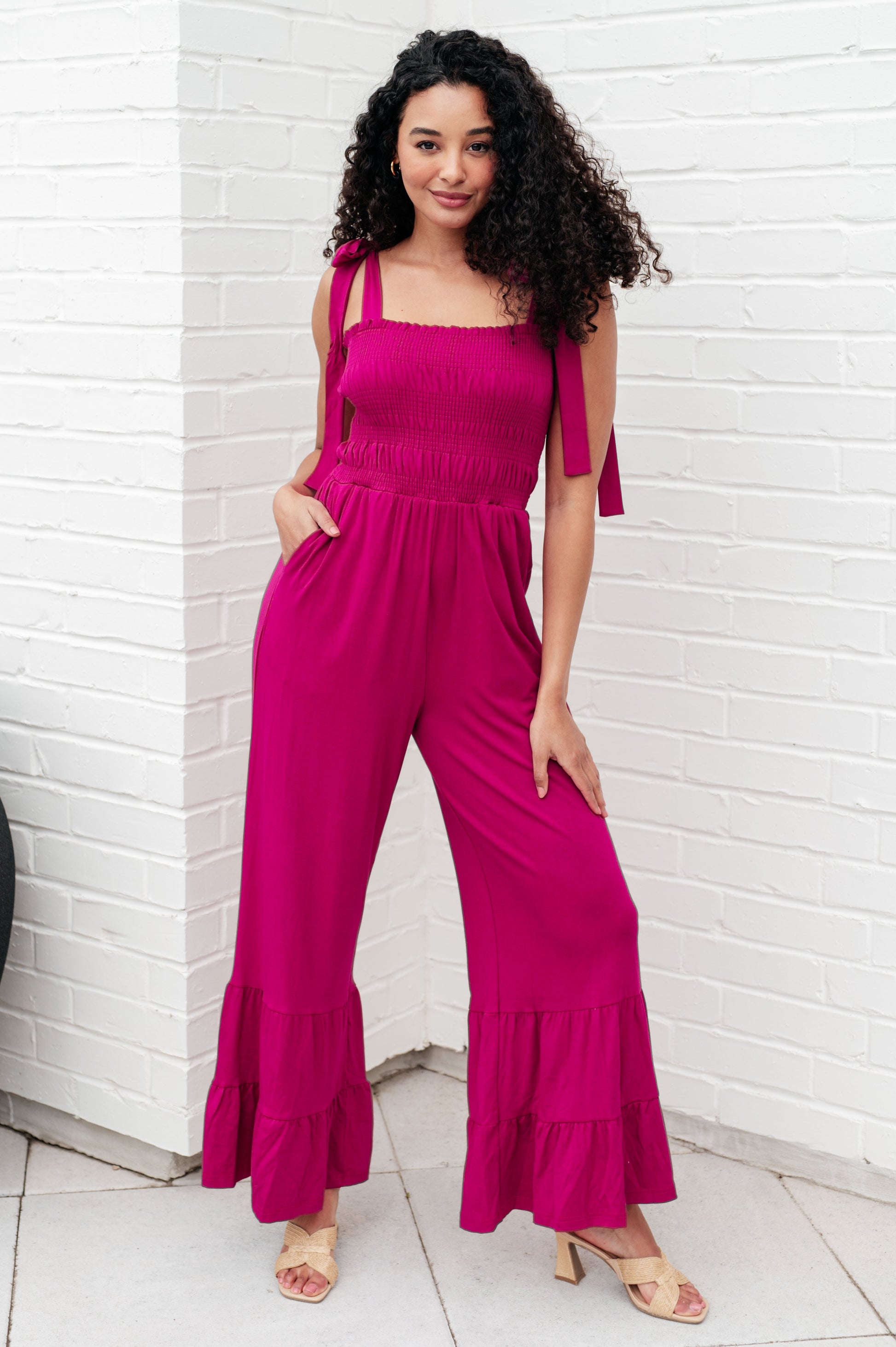 Almost Available Flared Jumpsuit - FamFancy Boutique