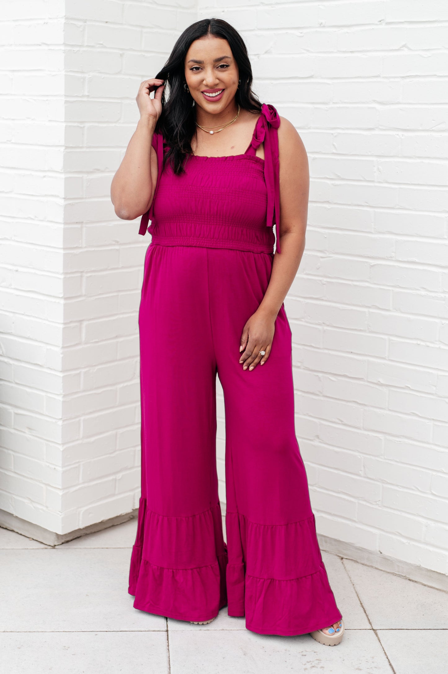 Almost Available Flared Jumpsuit - FamFancy Boutique
