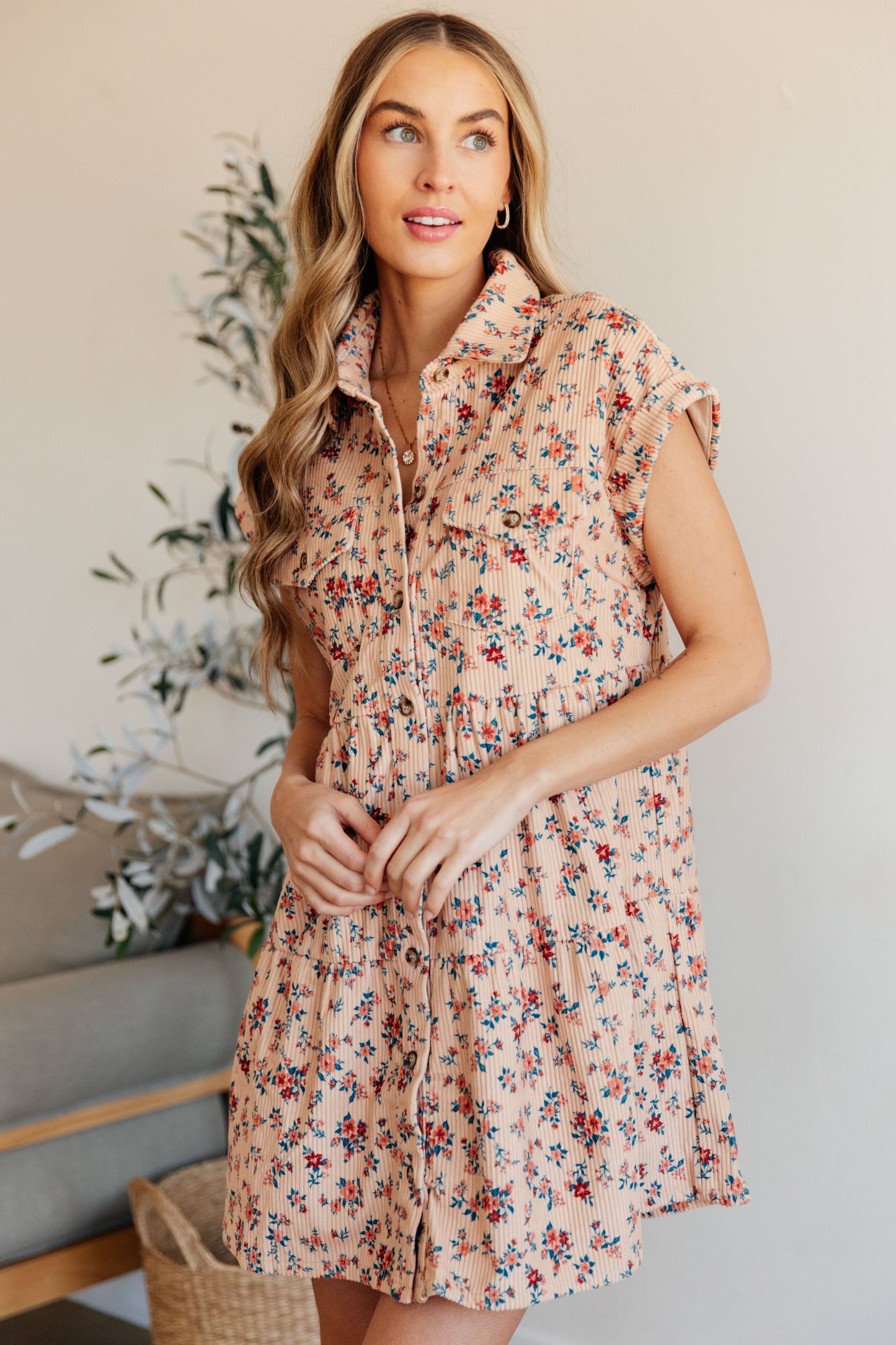 Anywhere You Go I'll Be Collared Dress - FamFancy Boutique