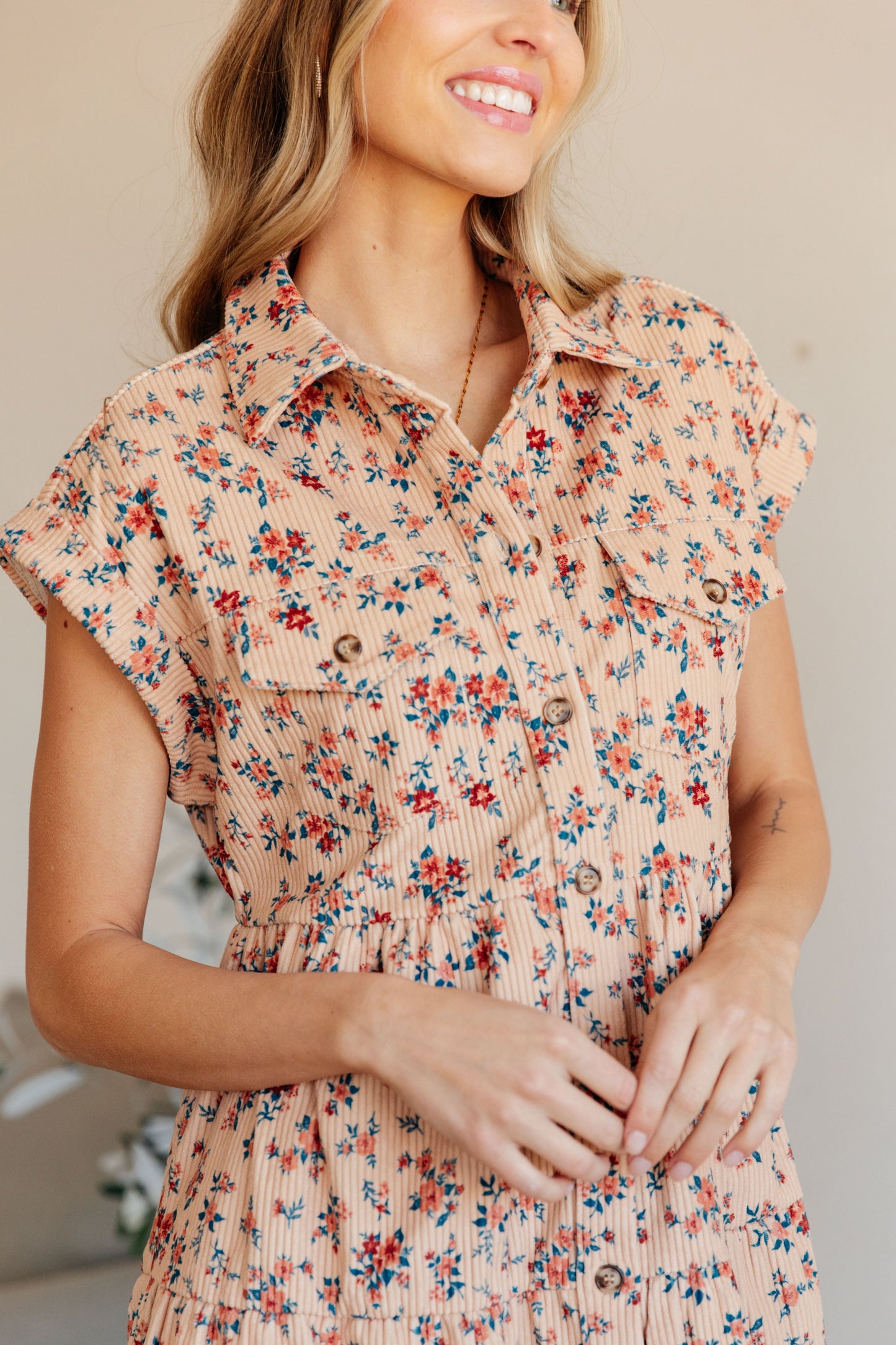 Anywhere You Go I'll Be Collared Dress - FamFancy Boutique