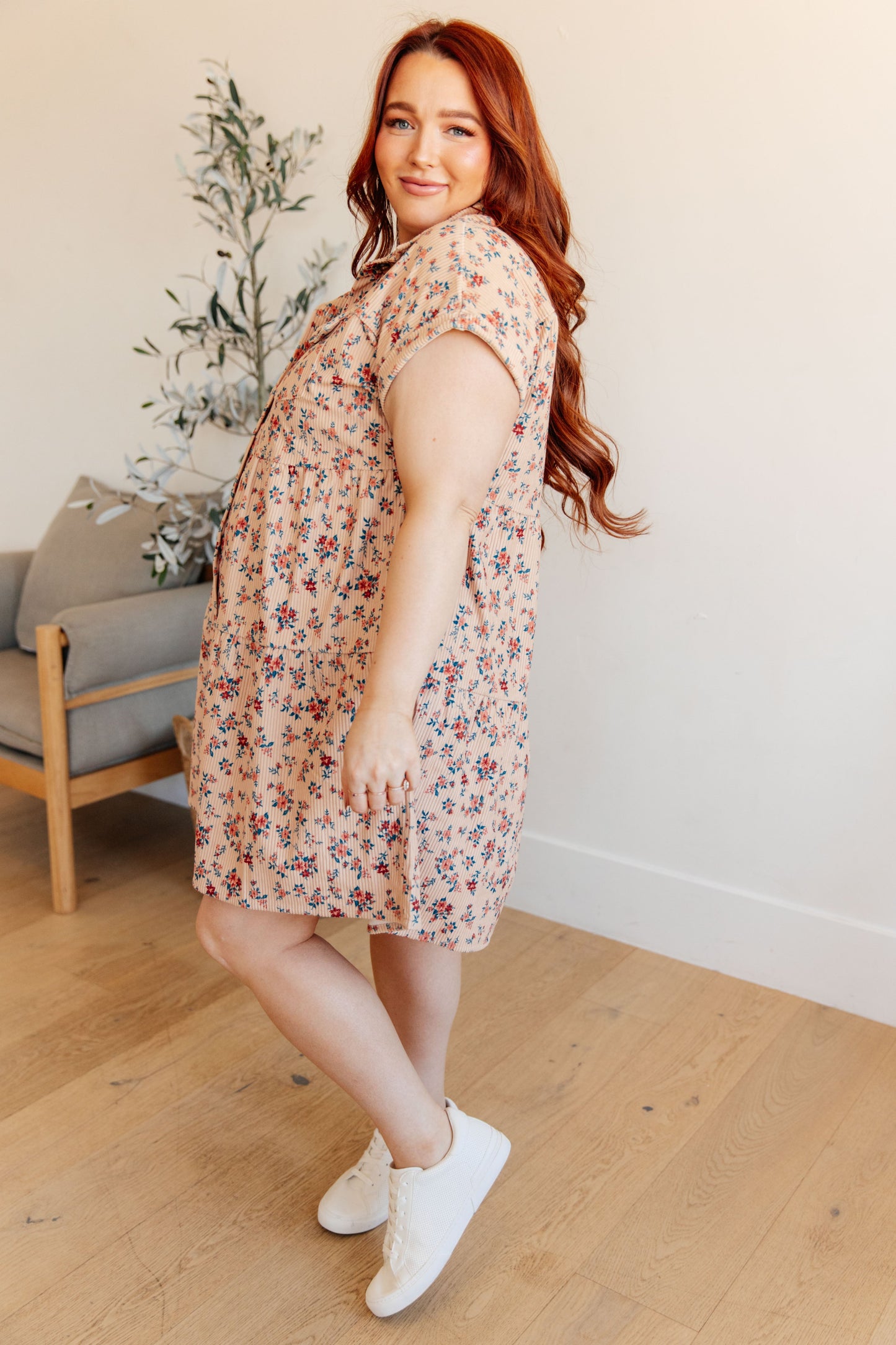 Anywhere You Go I'll Be Collared Dress - FamFancy Boutique