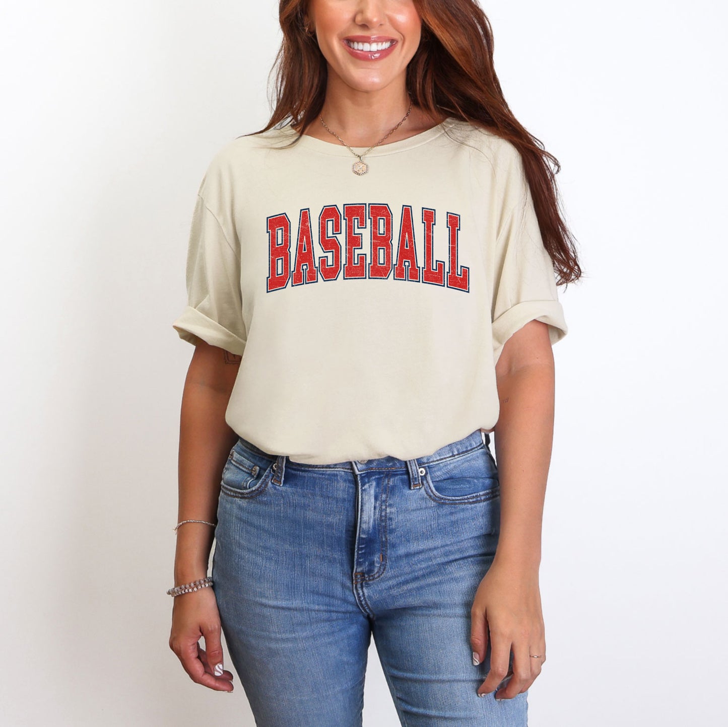 Baseball Varsity Font Tee