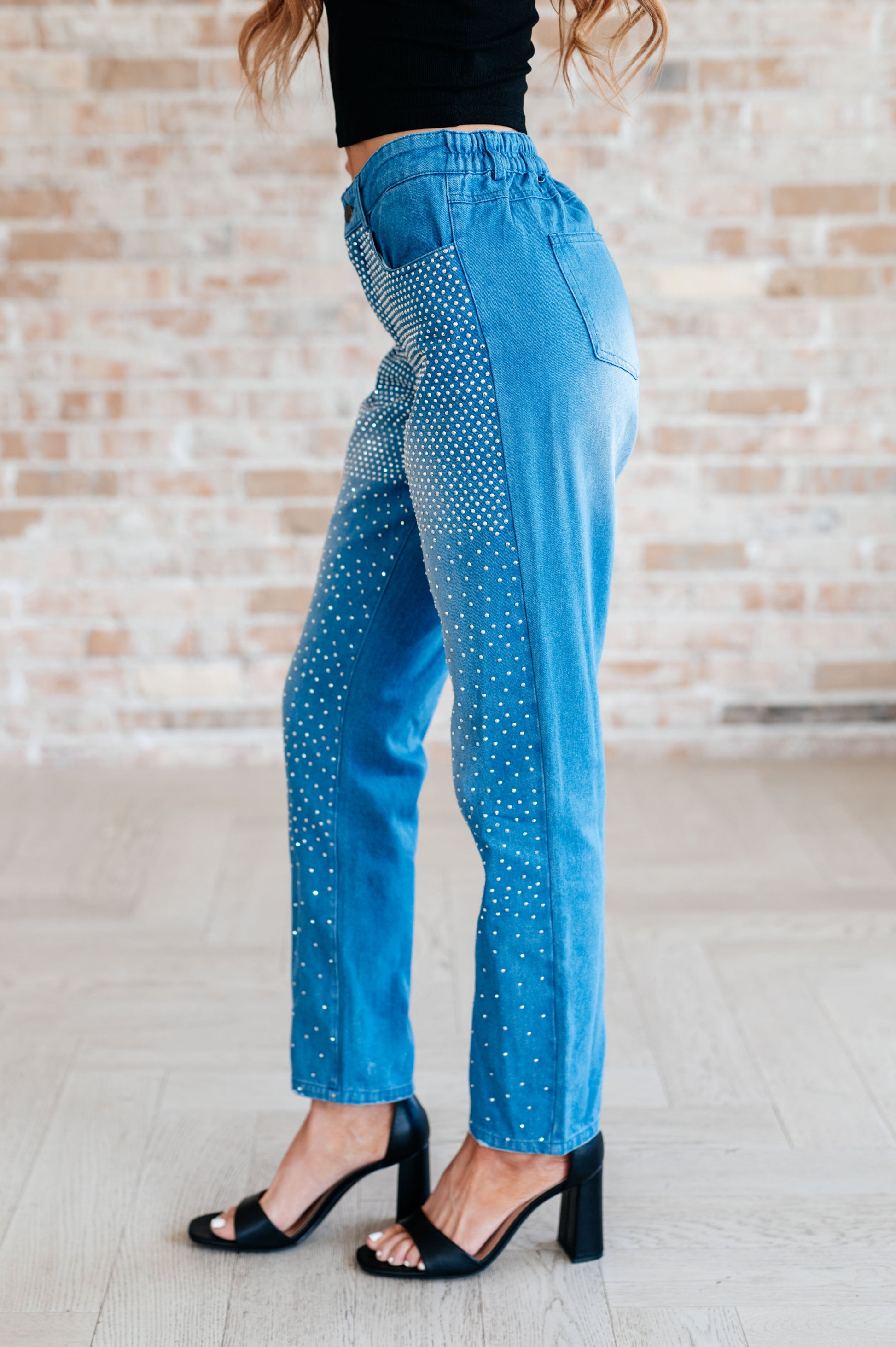 Beck and Call Rhinestone Pants - FamFancy Boutique