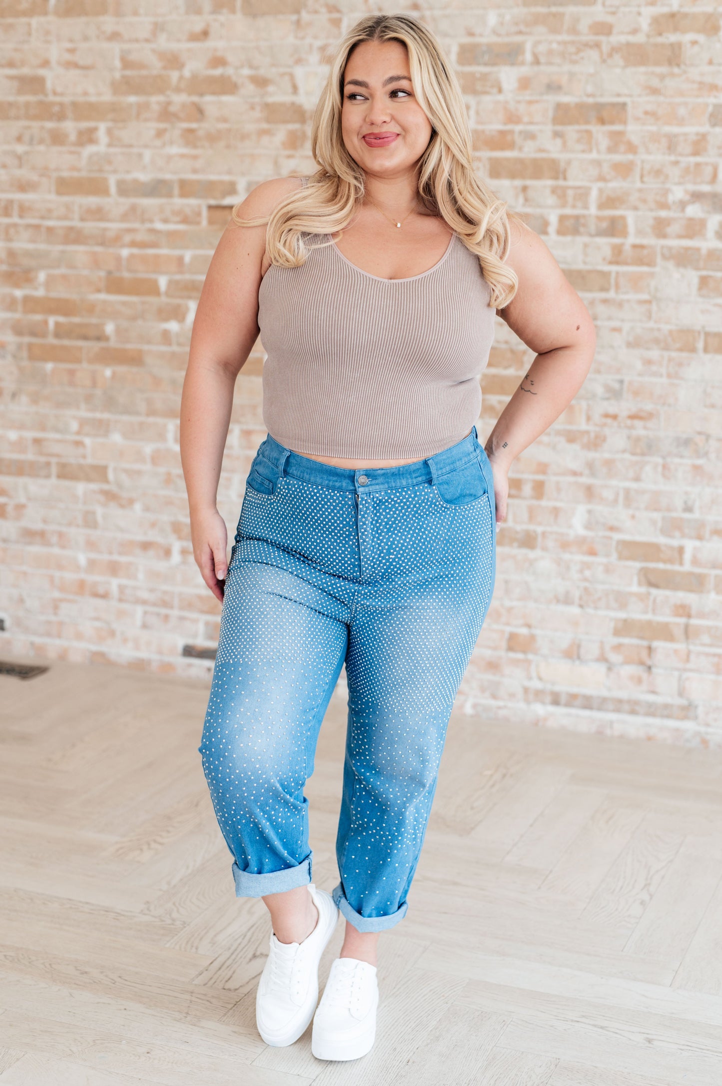 Beck and Call Rhinestone Pants - FamFancy Boutique