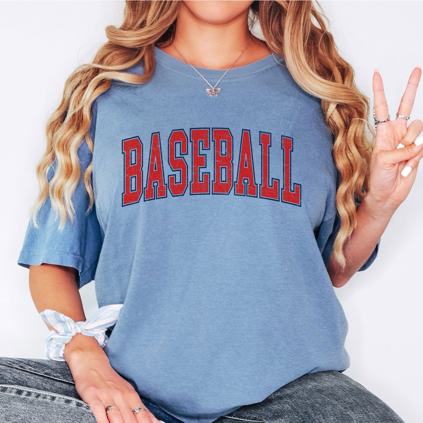 Baseball Varsity Font Tee