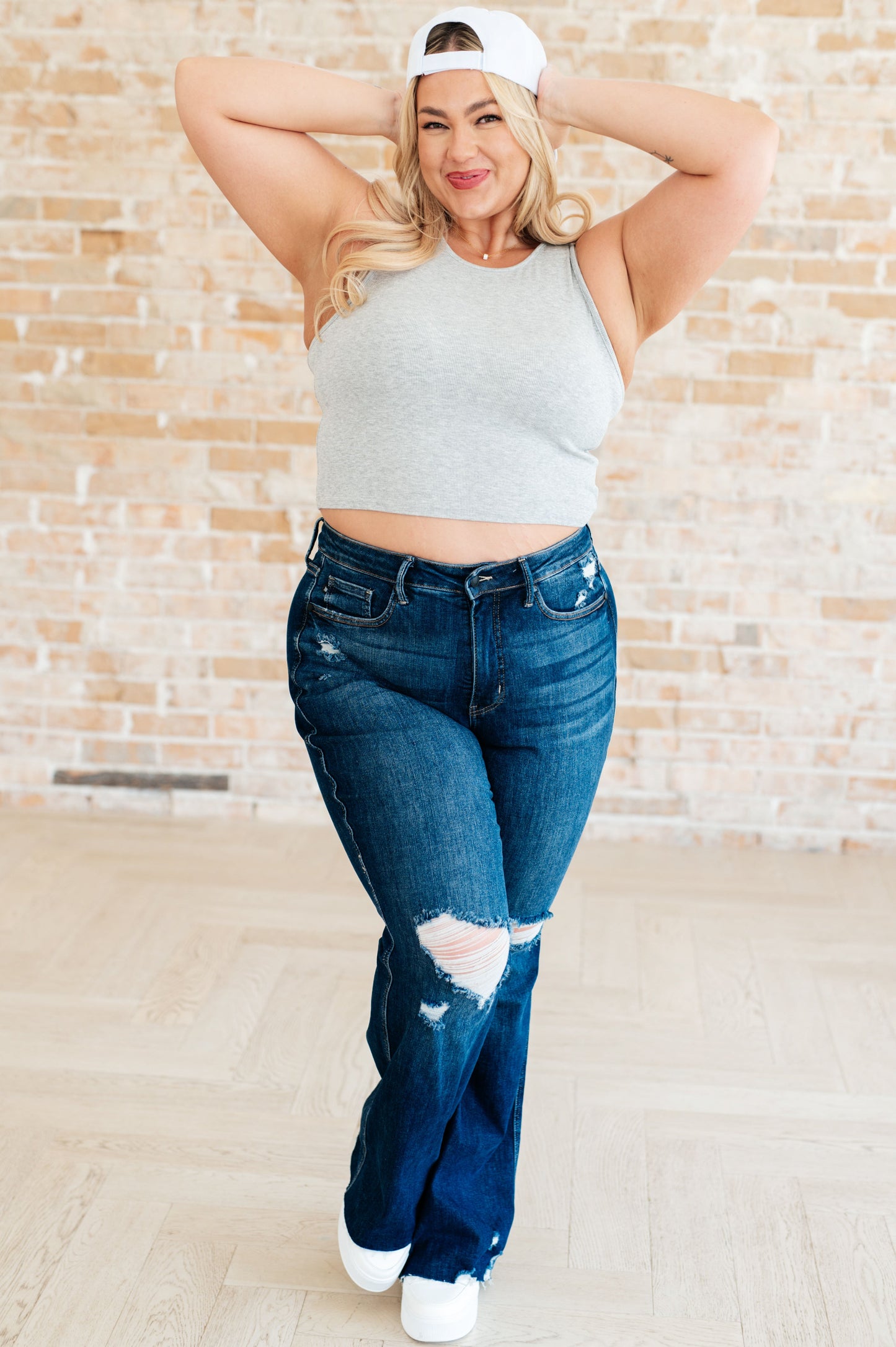 Basic Babe Ball Cap in White - FamFancy Boutique