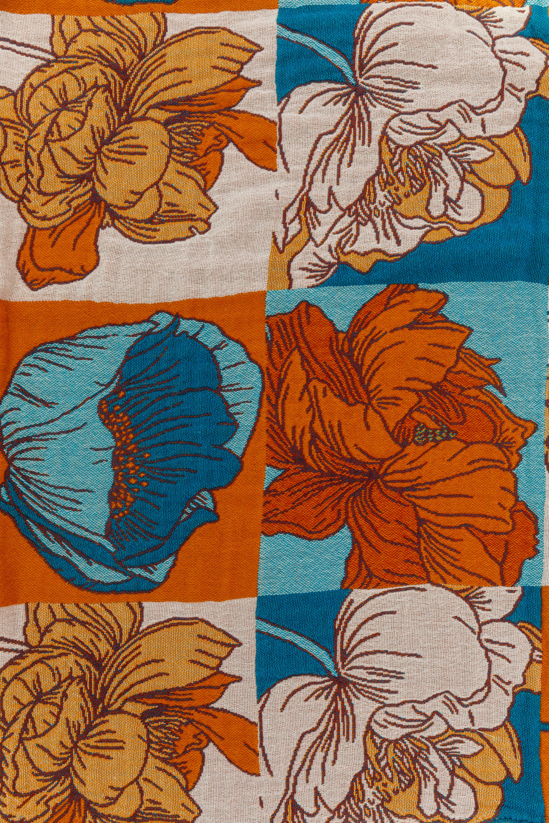 Luxury Beach Towel in Block Floral - FamFancy Boutique