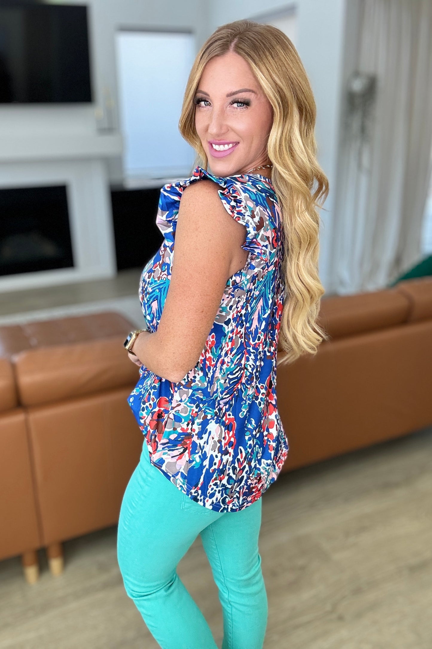 Do More Flutter Sleeve Top - FamFancy Boutique