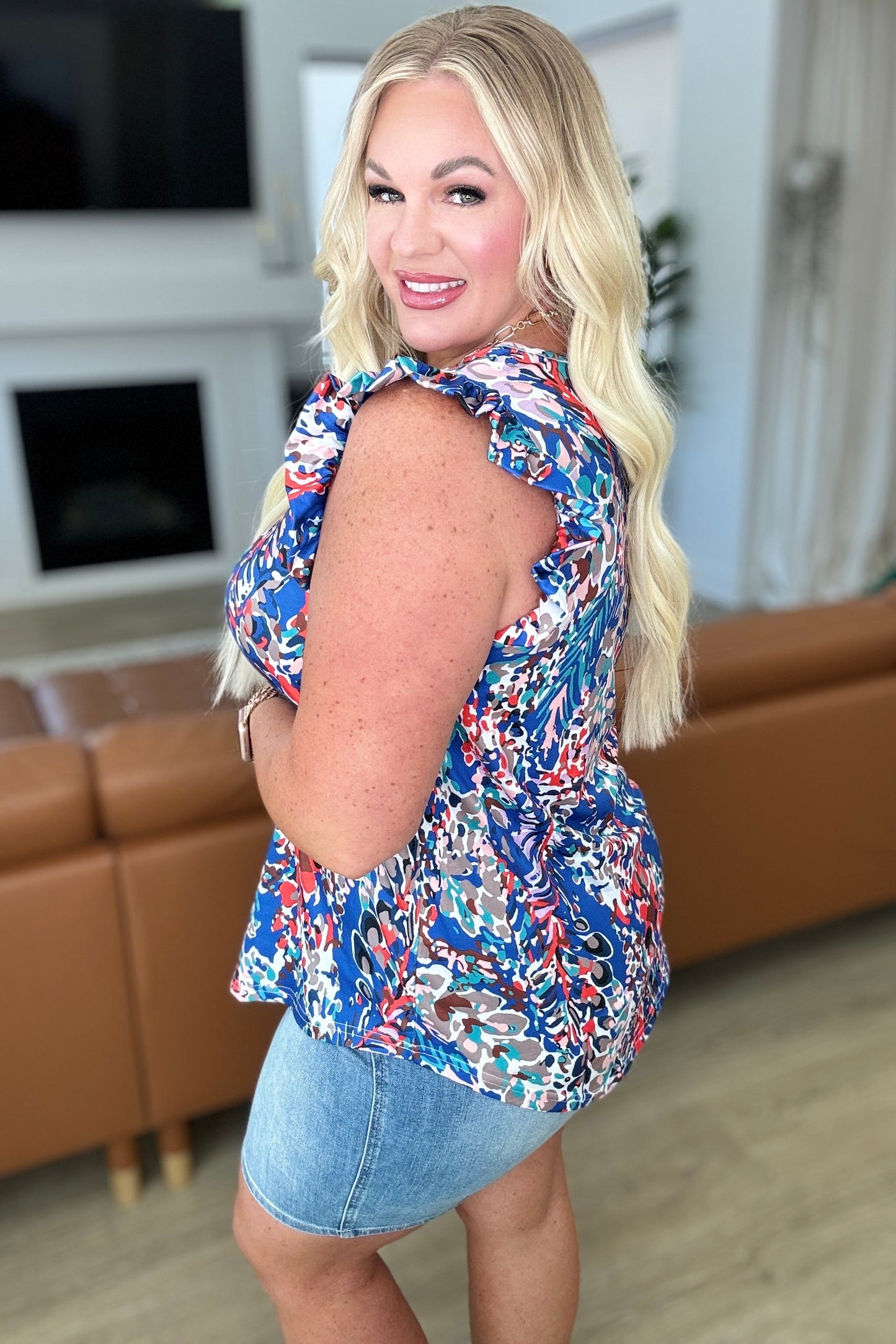 Do More Flutter Sleeve Top - FamFancy Boutique