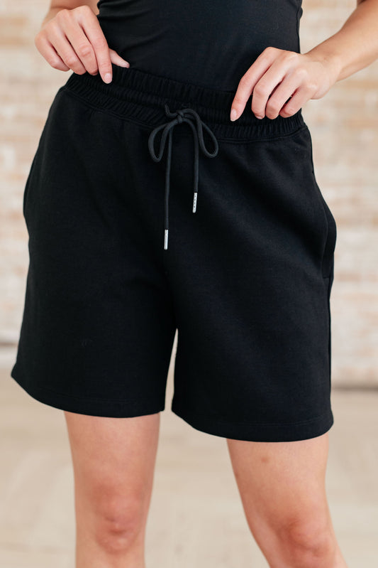 Settle In Dad Shorts in Black - FamFancy Boutique