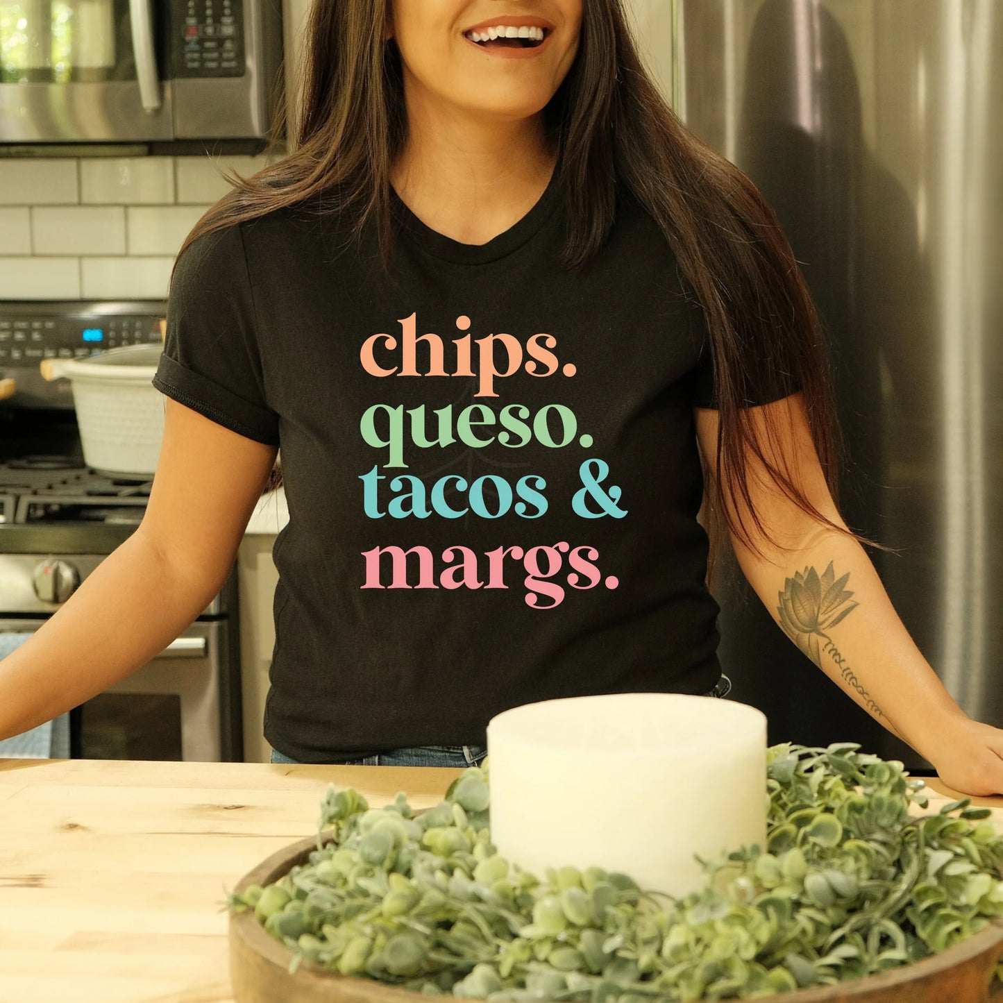 CHIPS QUESO TACOS MARGS