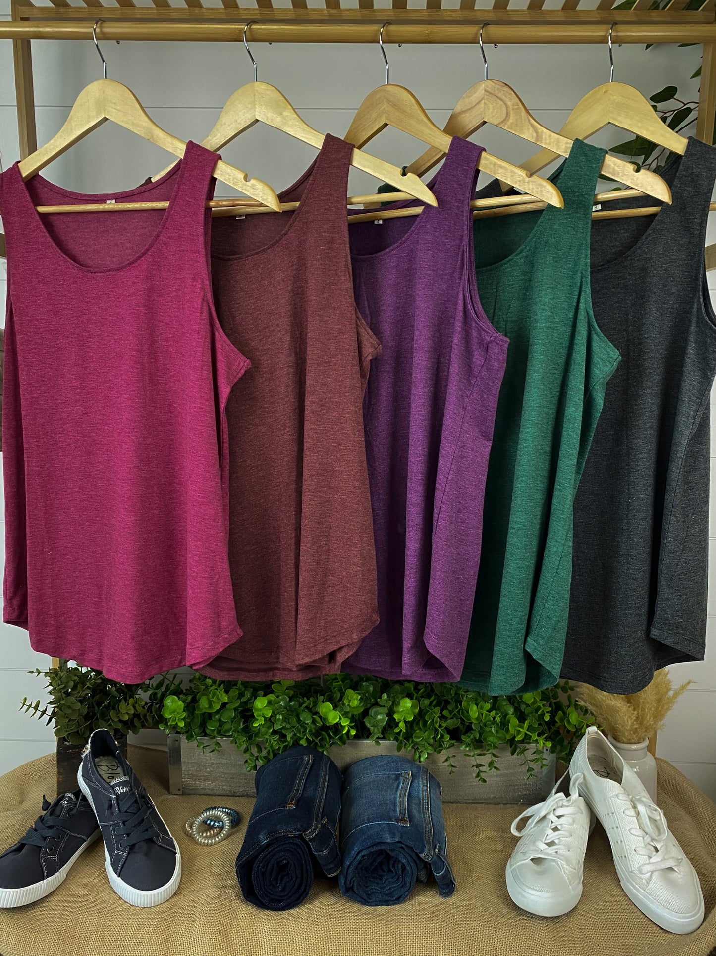 IN STOCK Tiffany Tank - Burgundy FINAL SALE