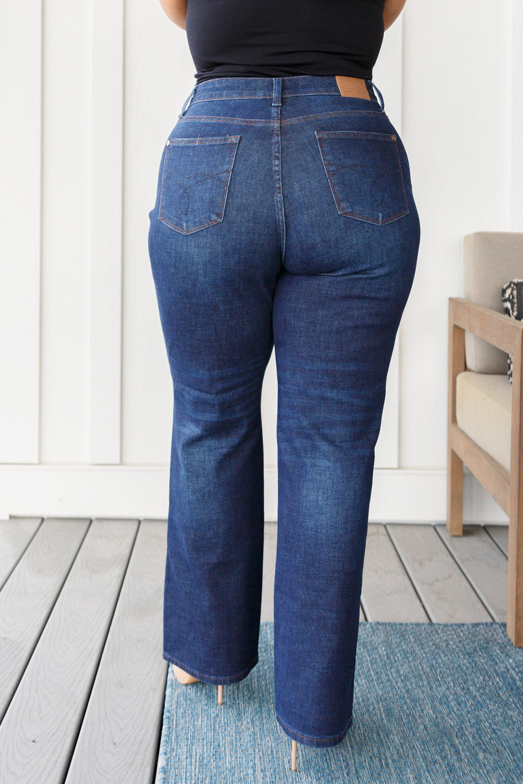 Arlo High Rise Button-Fly Straight Jeans - FamFancy Boutique