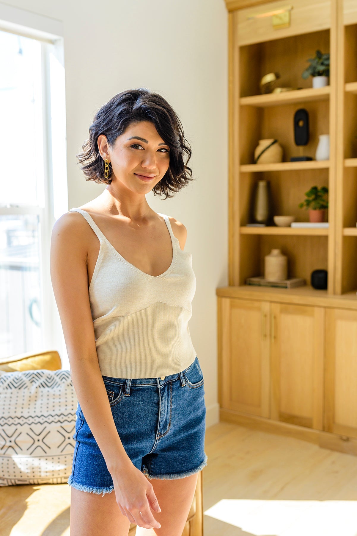 Best Part Tank In Natural - FamFancy Boutique