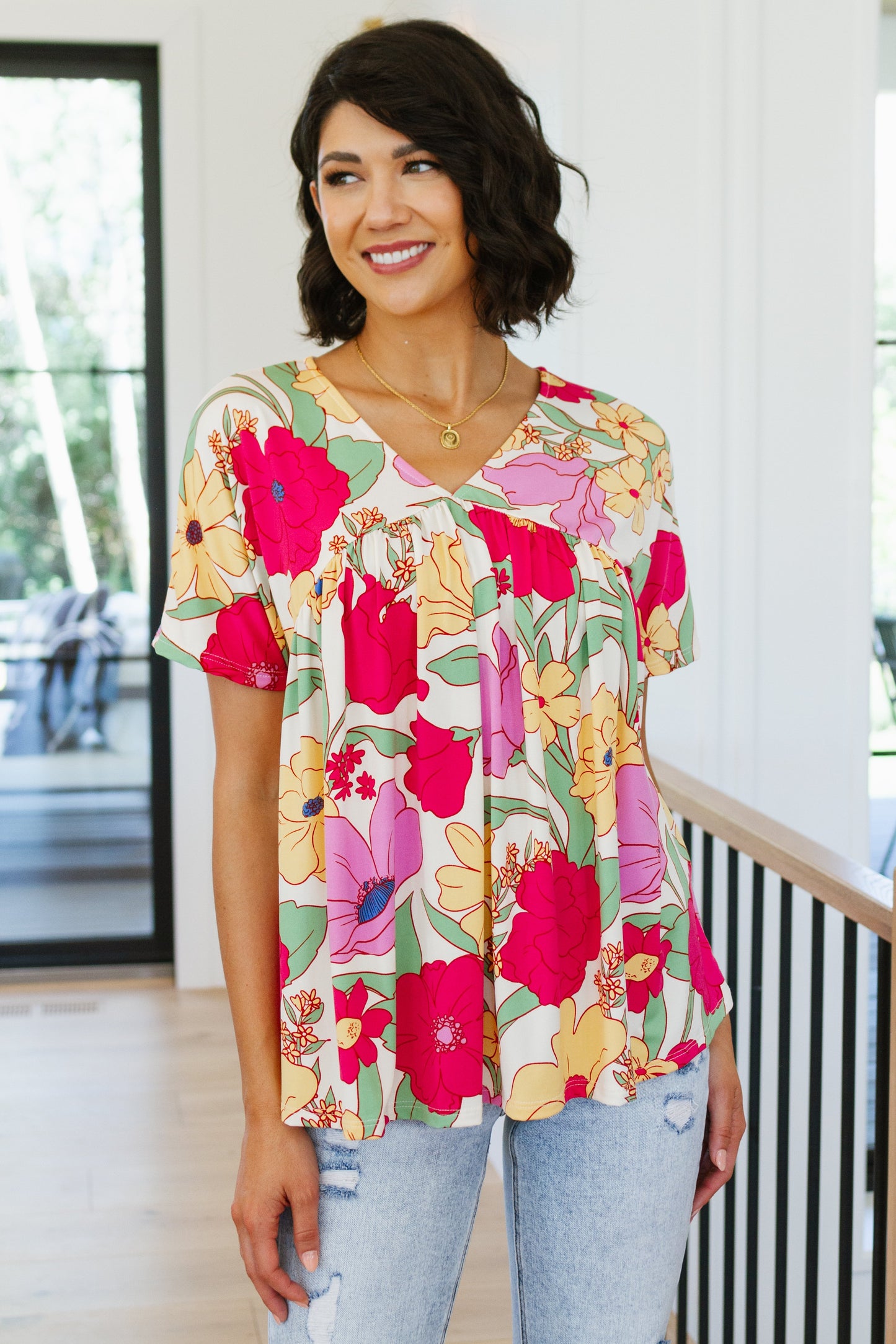 Do It Anyways Floral Top - FamFancy Boutique