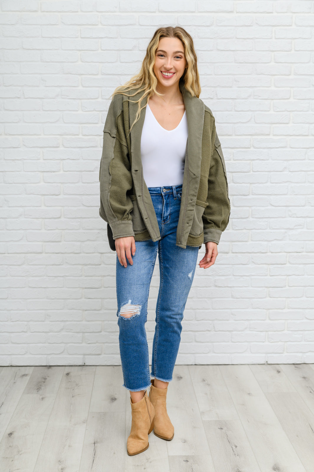 Howdy Embroidery Boyfriend Jeans - FamFancy Boutique