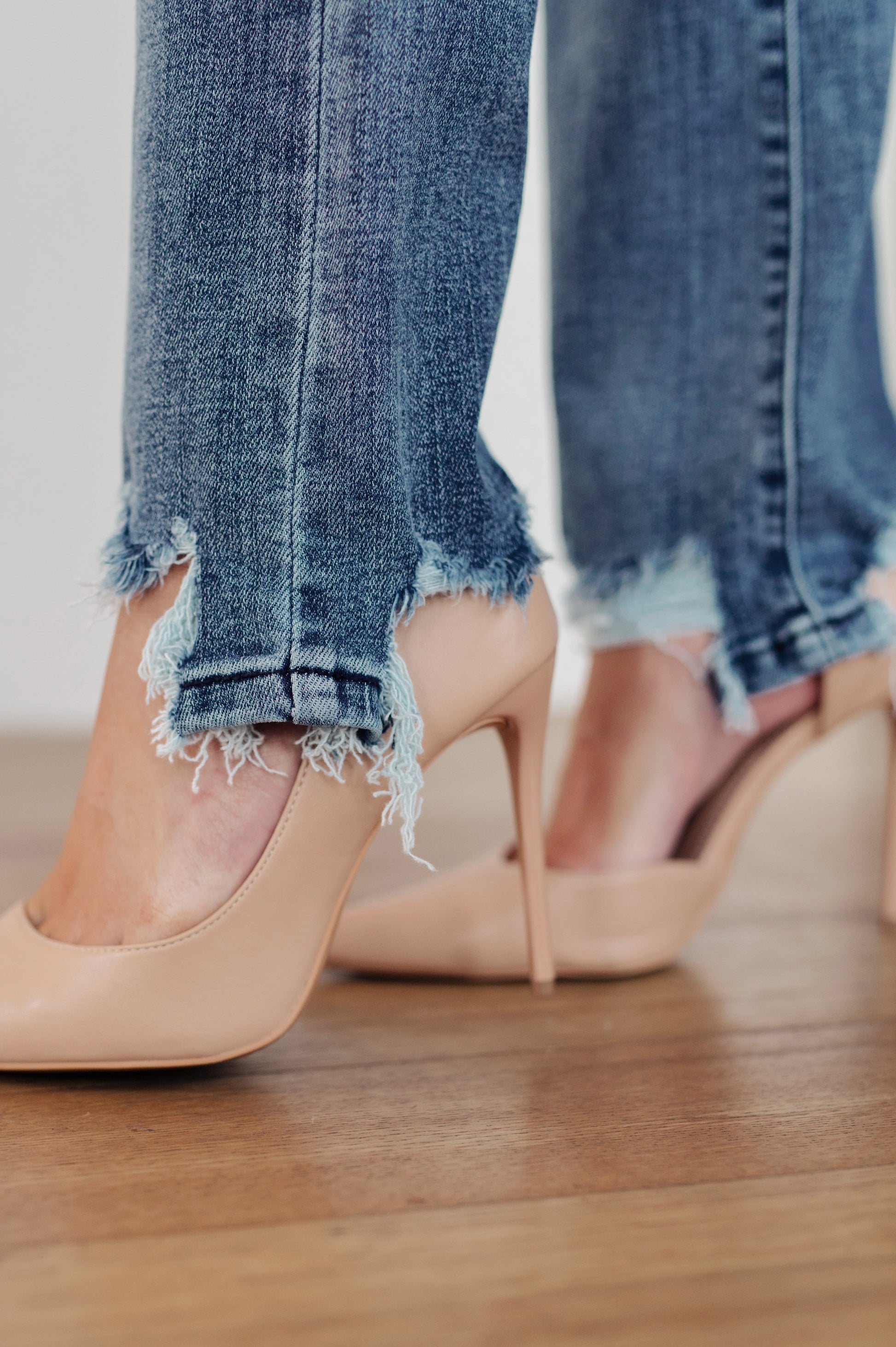 O'Hara Destroyed Straight Jeans - FamFancy Boutique