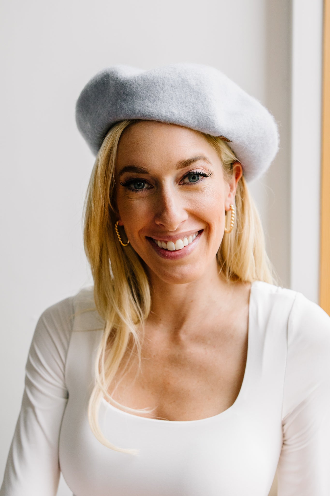 Ohh La La Beret in Ice Blue - FamFancy Boutique