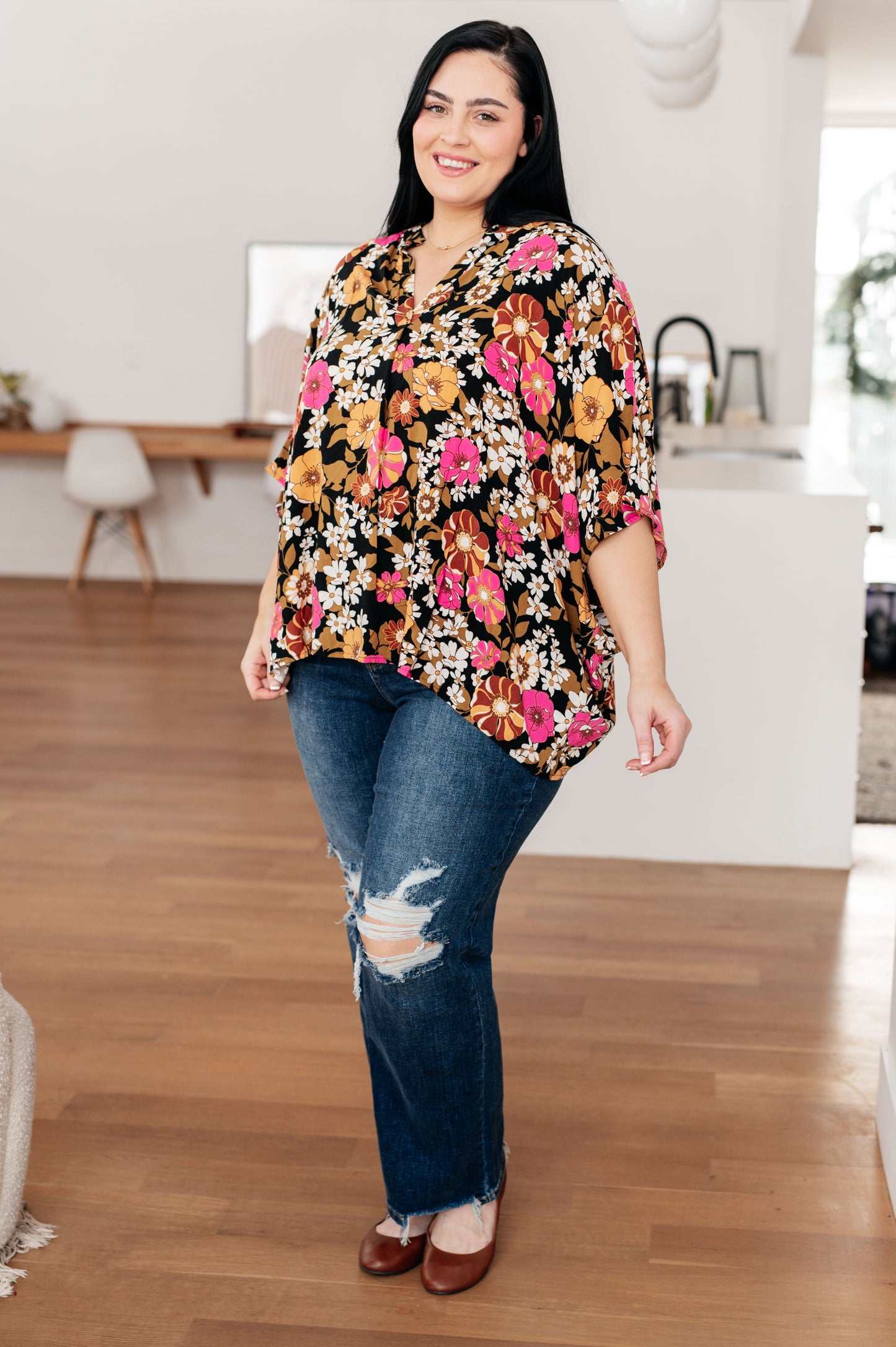 Take Another Chance Floral Print Top - FamFancy Boutique