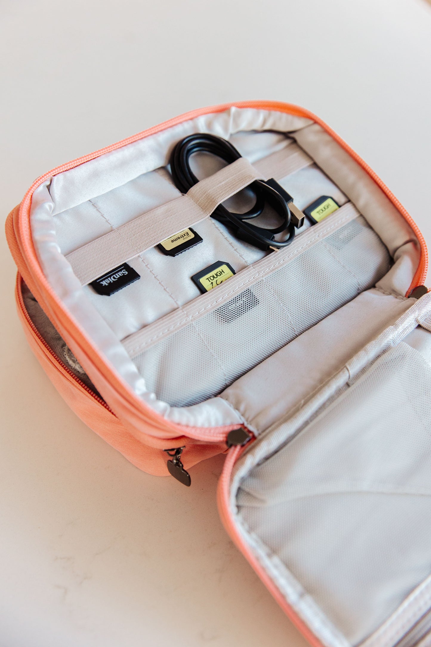 Travel Cord Organizer Case in Pink - FamFancy Boutique