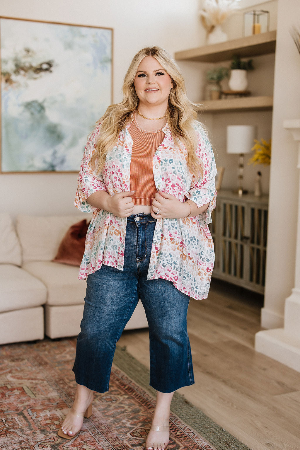 Hayes High Rise Wide Leg Crop Jeans - FamFancy Boutique