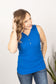 IN STOCK Addison Henley Tank - Blue FINAL SALE
