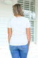 IN STOCK Juliet Lace Front Tee - White FINAL SALE