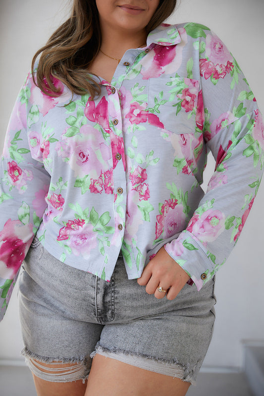 Thinking On It Open Back Floral Top - FamFancy Boutique