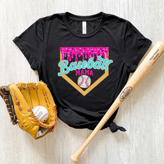 Baseball Drip Mama Tee