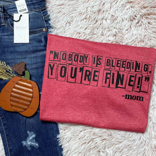 Nobody is bleeding
