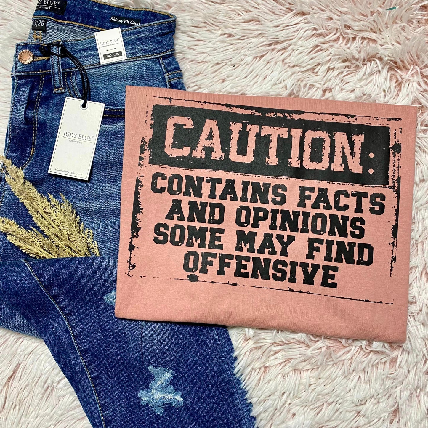 Caution: Contains Facts and Opinions - FamFancy Boutique
