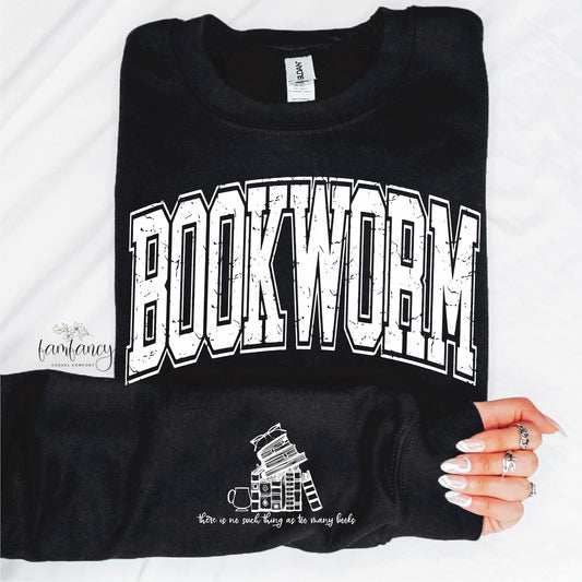 Book worm with sleeve accent - FamFancy Boutique