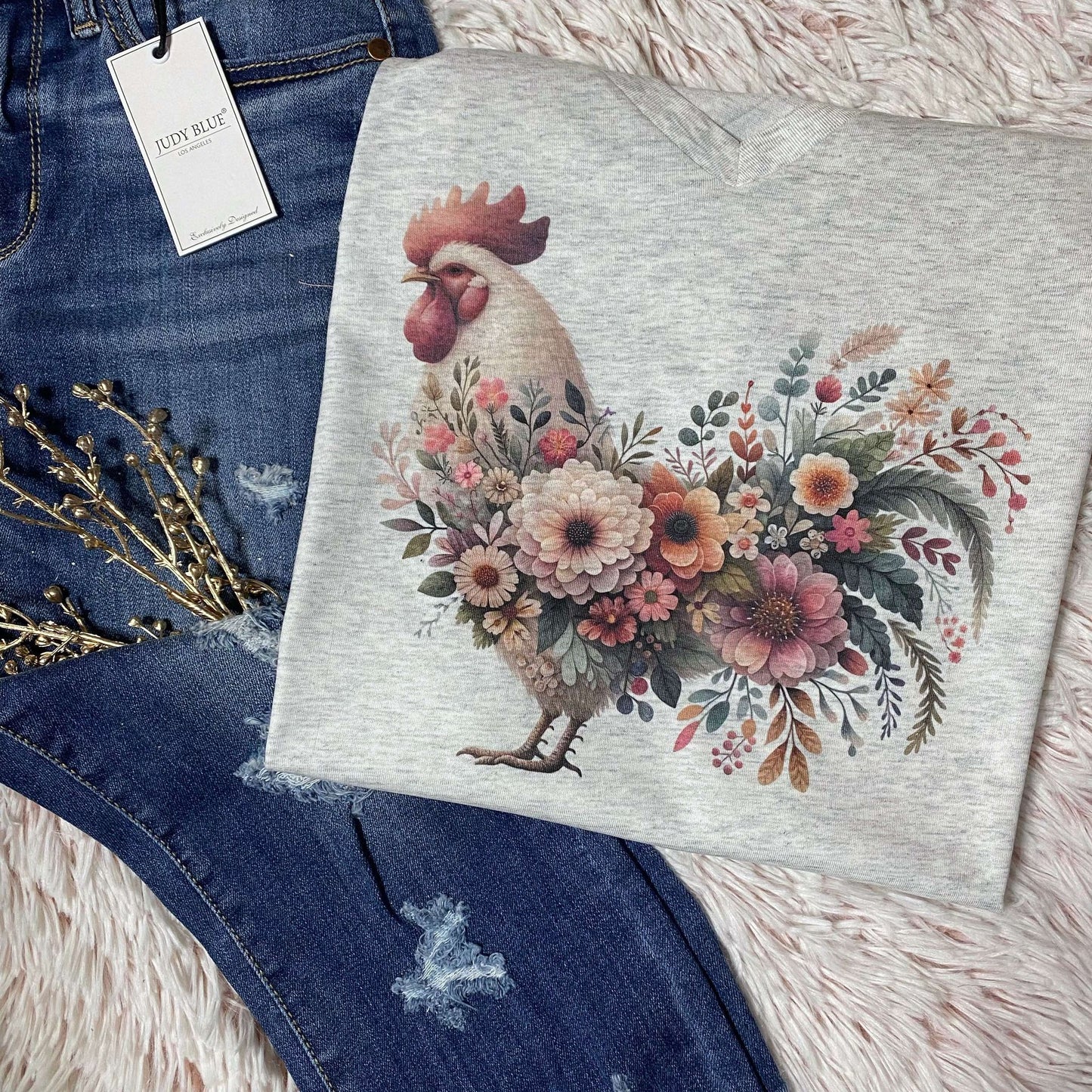 Floral Rooster