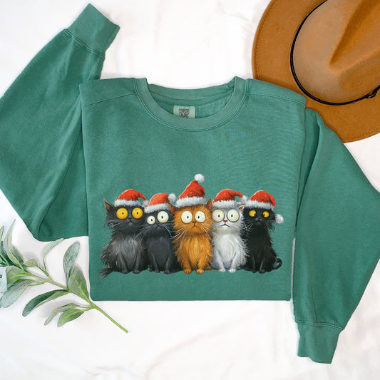 Whimsical Christmas Cats