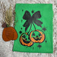 Pumpkin cherries with black lace bow graphic tee