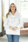 IN STOCK QuarterZip Sherpa Pullover - Bright Confetti FINAL SALE