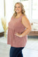 IN STOCK Ruffle Tank - Rose Dash FINAL SALE