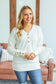 IN STOCK Brittney Button Sweater - White FINAL SALE