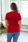 IN STOCK Brinley Button Top - Red FINAL SALE