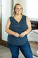 IN STOCK Addison Henley Tank - Navy w/ White Stripe FINAL SALE