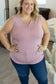 IN STOCK Addison Henley Tank - Rose FINAL SALE
