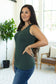IN STOCK Addison Henley Tank - Evergreen FINAL SALE