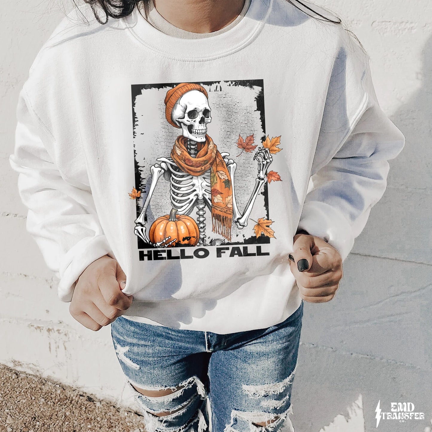 Hello Fall Skeleton