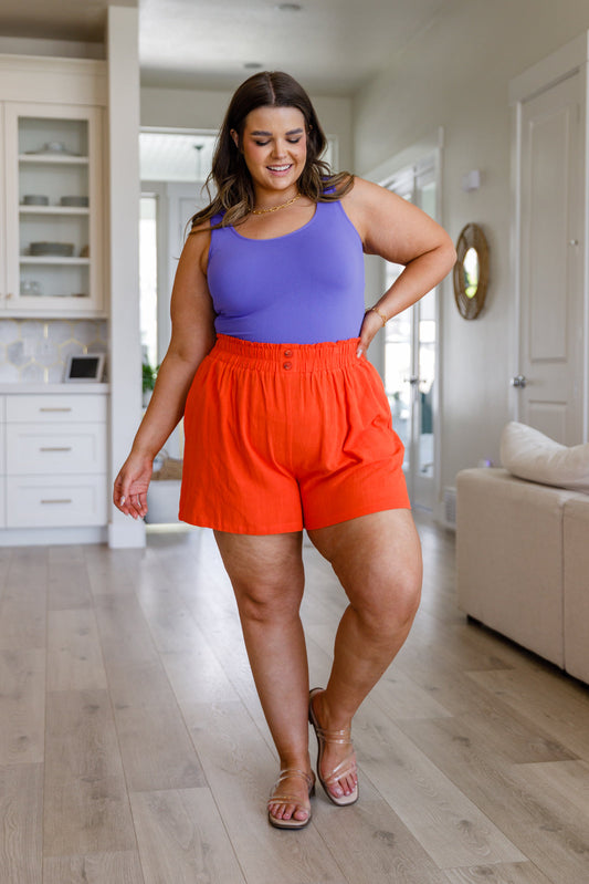 A Little Lazy High Rise Linen Shorts - FamFancy Boutique